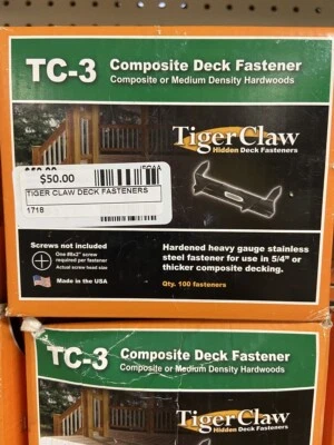 TIGER CLAW DECK FASTENER (TDW038508)