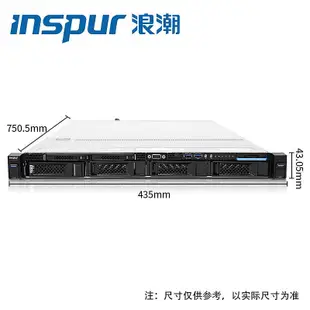 浪潮（INSPUR）NF5180M5 1U機架式伺服器大數據數據庫存儲高密度 2顆3206R/32G記憶體*2/16T*4/0820P-2G/550W*2
