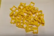10 Lego Yellow, Window 1x2x2 Plane City/Town Piece inv 299