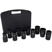Milton ® 1" Dr. 10 Pc. SAE & Metric Heavy Duty Wheel Impact Socket Set