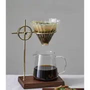 Arbel Walnet Gold Stand Hand Drip Coffee Maker Set