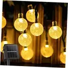 Solar String Lights, 31ft 50 LED 8 Modes Crystal Balls Waterproof Solar