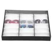 18 Grids Glasses Case Organizer Sunglasses Storage Box Jewelry Display Conta MGR