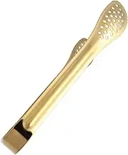 COLLBATH 15cm Mini Food Serving Tongs Ice Cube Bread Clip Set of 4 Stainless Steel for Kitchen Bar Camping