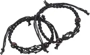 [TEHAUX] 2pcs Handmade Crystal Bracelet Holders Elastic Stretchable Nylon String Mesh for Diy Jewelry Making