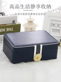 在飛比找樂天市場購物網優惠-大容量公主歐式韓國首飾收納盒首飾盒子手飾品耳飾耳環耳釘盒帶鎖