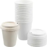 Pack of 12 Eco Sugar Cane Coffee Cups With Lids 350ml (1 Only)