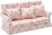 ifundom 1:12 Dollhouse Miniature Mini House Sofa Prop Realistic Craft for Decorative Tiny Sofa Model