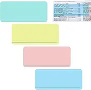 Faccito 4colors Mahjong Card Guide and Line Finder for Strategy Tool for Beginnerspros, for Travel, Parties, Competitions, Game Nights (Yellow, Pink, Green, Blue)