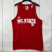 NC State Wolfpack NCAA Large Adidas Climalite Casual Sleeveless Shirt New Men