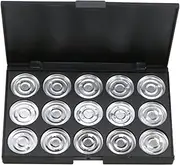 15 Eyeshadow Case Travel Cosmetic Case Empty Cosmetic Empty Makeup Travel Makeup Case Estuche De Maquillaje Eyeshadow Palette Cosmetic Cases for Traveling Eye Shadow Silver