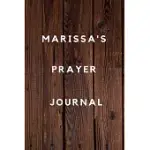 MARISSA’’S PRAYER JOURNAL: PRAYER JOURNAL PLANNER GOAL JOURNAL GIFT FOR MARISSA / NOTEBOOK / DIARY / UNIQUE GREETING CARD ALTERNATIVE