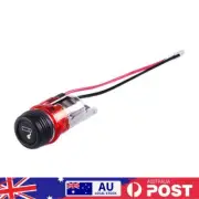 12V Cigarette Lighter with Light Wire Motorcycle Auto Boat Power Socket Out Plug