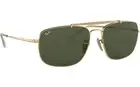 Ray-Ban Colonel Sunglasses Gold Frame Green G-15 Lens RB3560 001 58mm NEW