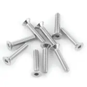 300pcs M3 Hex Socket Flat Head SS304 Screw Bolt Assortment In Box