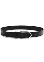Jacquemus La Ceinture Bambino Leather Belt - Black And Silver 80 (UK10 / S)