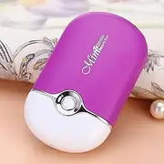 Handheld Eyelash Fan, Lightweight Electric Eyelash Drying Fan, Multifunctional Bladeless USB Rechargeable Mini Lash Fan, Portable Eyelash Dryer for Eyelash Extension (Purple)