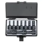 Force 1/2" Drive 10 Piece Hex Metric Impact Socket Set - 41012