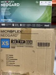 MICROFLEX NEOGARD XS NEOPRENE EXAM GLOVES By ANSELL # C520, 10 Boxes. 1000/Case.