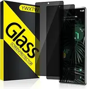YWXTW [2 Pack for Google Pixel 6 Pro Privacy Screen Protector,9H Hardness Tempered Glass Screen Protector for Google Pixel 6 Pro 6.7",Anti-Scratch Case Friendly Easy Install Bubble Free