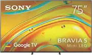 "Sony 75"" Bravia 5 4K Mini LED TV 2025"