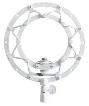BLUE RINGER WHITE Shock Mount for SNOWBALL USB Microphone 836213004555 Streaming
