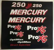 Mercury Optimax Pro Xs Decals Pro XS custom stickers Marine Vinyl free ship