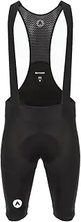 [ATTABO] Kirun Bib Shorts - Men's Cycling Shorts with Straps, Foam Insert, Breathable, with Pockets, Black, Medium