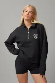 [Factorie] Factorie - Slouchy Graphic Qtr Zip - Phantom/nyc XS PHANTOM/NYC