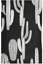 GAIREG Cacti Black White Unique Rags and Towels Set, 28x18 Absorbent Tea Towels Polyester, Set of 4