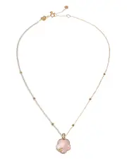 Pasquale Bruni Petit Joli Lunaire 18K Rose Gold Lunar Garden Gem Necklace with Diamonds, 0.12 tcw