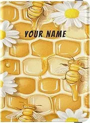 [Caihoyu] Personalized PU Leather Passport Holder Covers Case Custom Name Ultra Slim Passport Cover For Women Girl Document Organizer Holder Accessories Travel, Multi08, One Size, Casual, Multi08, One size,