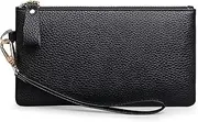 [SENDEFN] Women's Handbag, RFID Protection of Clutch Bags for Women, Purse Women's Small Leather with Wrist Strap and Zip Coin Compartment