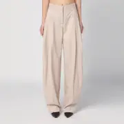 [THE ANDAMANE] Wide sand-coloured pants 40 IT Beige