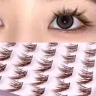 Brown Fox Lashes Single Cluster Segmented Eyelashes DIY Eyelash Extension