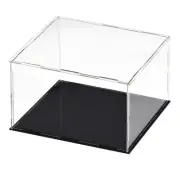 Acrylic Display Case Box Transparent Dustproof Showcase 11.8x11.8x7.9 Inch
