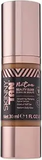 Skinny Tan Gradual Tanning Notox Beauty Elixir – Facial Tan Serum for a Natural Glow | Enriched with Vitamin E to Soothe & Plump Skin | Vegan & Cruelty-Free, 30ml