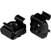 StarTech.com M6 Cage Nuts - 50 Pack, Black - M6 Mounting Cage Nuts for Server Rack & Cabinet - Cage Nut - Steel - Black - 50 / P