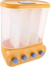 FIXOSHEE Rice Dispenser Storage Wall Mount Grain Bean Holder - Leakproof for Kitchen