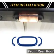 Front Rear Roof Reading Light Trim Cover for Jeep Wrangler JK 4 Door Yellow