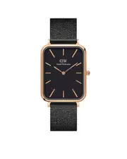 Daniel Wellington Quadro 29X36.5 Pressed Ashfield Rose Gold & Black Watch