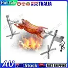 1.3m Stainless Steel Spit Rod BBQ Rotisserie Motor Kit Lamb Pig Chicken Grill AU