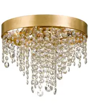 Crystorama Winham 4-Light Antique Gold Crystal Ceiling Mount NoSize