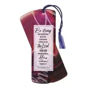 Be Strong And Courageous - Deuteronomy 31:8 - 6 x 2 Tassel Bookmark; Pack of 12
