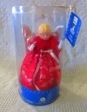 Vintage 10 Light Porcelain Angel Tree Topper In Packaging