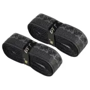 2Pcs 5.9ft Racket Overgrip PU Grip Tape Non-Slip for Tennis Badminton, Black