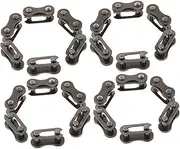 Happyyami 40pcs Reusable Chain Link Connectors Dark Brown Quick Release Buckles for Easy Attachment and Secure Connection for Ongoing Maintenance and Repairs