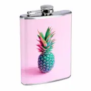 Pineapple Em3 Flask 8oz Stainless Steel Hip Drinking Whiskey
