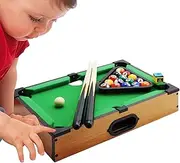 Small Billiards Pool Table, Tabletop Billiards & Pool Games Set, Accessories Equipment, Family Fun for School, Family Gathering, Travel, Outdoor