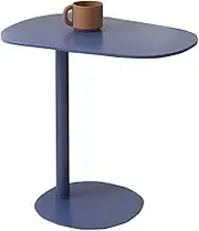 Middai Living Room Side Tables, Stylish Metal Coffee Side Table Bedside Snack Tables, H: 20/25", Various of Colors(Size:50CM,Color:A)